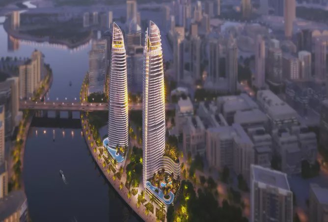 شقة بغرفتي نوم في كنال هايتس 2 من داماك بالخليج التجاري مطلة على قناة دبي