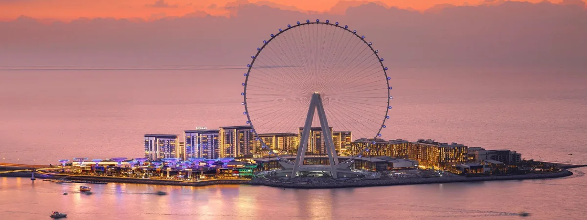 Accurate access to Ain Dubai: metro, tram, bus, and taxi