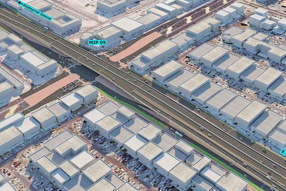 أبوظبي تخطط لطريق سريع وجسور جديدة في مصفح